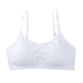 thumbnail image 1 of 1pc Girls Training Bra Cotton Sport Crop Cami Bras for Teens with Adjustable Straps for Big Girls 9-16 Years, 1 of 6