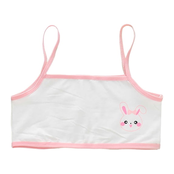 Girls Training Bra - Crop Training Bras for Girls with Adjustable Straps Bra Pack Rose Gold 10-14 Years