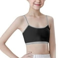 thumbnail image 1 of Girls Training Bra, Soft Bralette, 3-6 Pack, Double Layer Design, No Pads Black 10-13 Years, 1 of 6