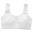 thumbnail image 1 of Girls Training Bra Solid Crop Vest Comfortable Wireless Training Bra for Girls,Grey,XXL, 1 of 6