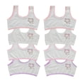 thumbnail image 1 of Girls Training Bra Teen Cotton Developed Kids Sports No Wire TrainerWireless Bras for Women Teens 7-13 Years, 1 of 5