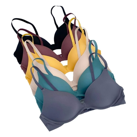 Girls Training Bra Teen Cotton Developed Lightly PaddedNo Wire Training Bras for WomenAdjustable AB-Cup