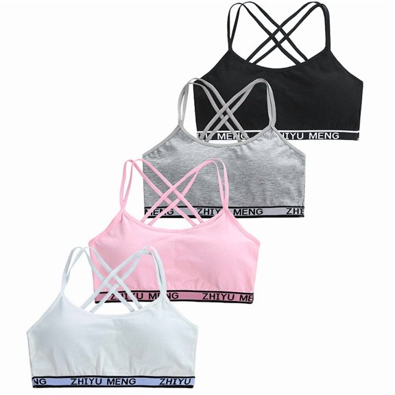 Girls Training Bra Teen Developed Training Lightly Padded No Wire Girls Training Bra