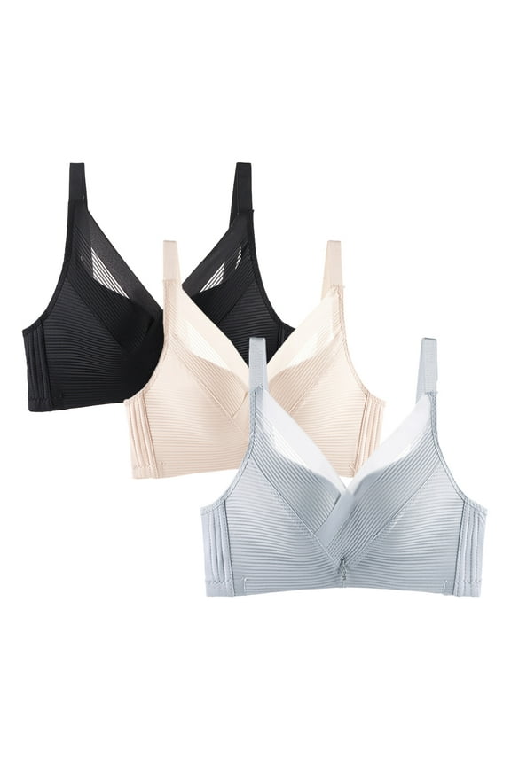 Girls Training Bra Teen Molded Microfiber Thin Cotton Breathable Adjustable Straps Cotton Bralettes for Women No Wire A-Cup