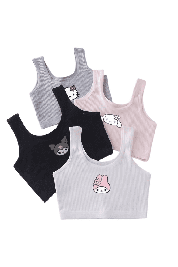 Girls Training Bra Teen Thin Cotton Breathable Kids Sports No Wire Teen Girl Bras Teens 7-13 Years