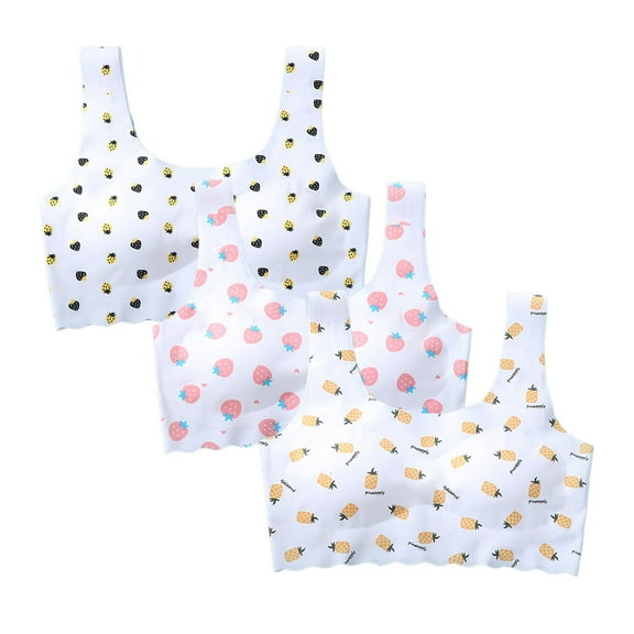 Girls Training Bra Teen Thin Cotton Breathable Molded Microfiber No Wire Teen Girls Bras Teens 10-16 Years