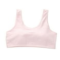 thumbnail image 1 of Girls Training Bras Comfort Bralette Junior Tween Girl Everyday T-Shirt Bra No-Padded Comfy Solid Underwear, Pink, S, 1 of 5