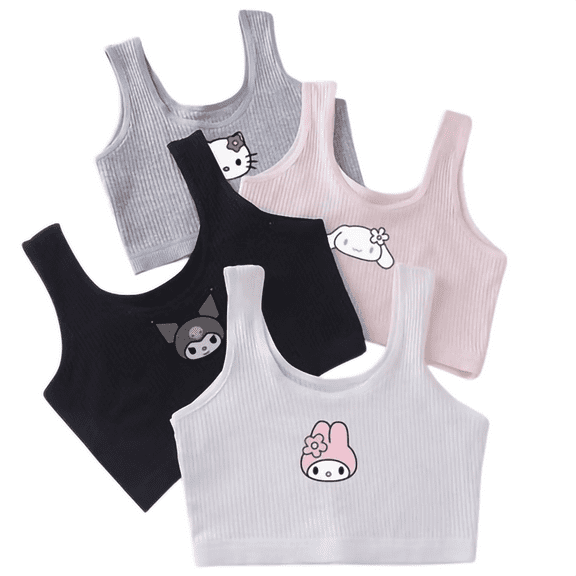 Girls Sports Bras Cotton Developed Kids Sports No Wire Teen Girl Bras Teens 7-13 Years