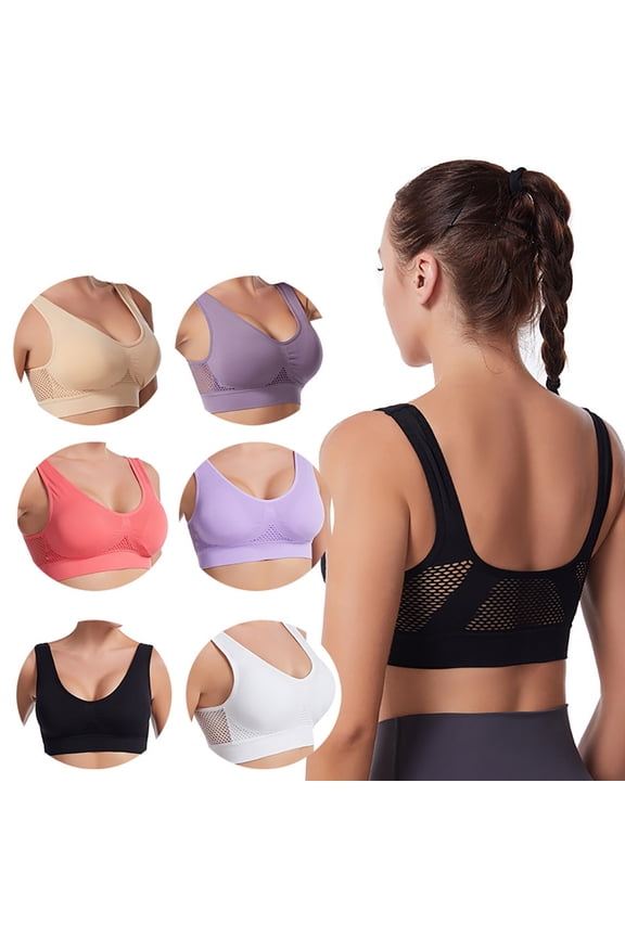 Girls' Training Bras Cotton Developed Lightly PaddedNo Wire Girl Training BraAdjustable ABC-Cup 6 Pieces