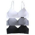 thumbnail image 1 of Girls Seamless Training Bras Molded Microfiber Thin Cotton Breathable Girl Training Bra Adjustable Straps No Wire A-Cup, 1 of 5
