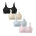 thumbnail image 1 of Girls' Training Bras Lightly PaddedDeveloped Training No Wire Teen BraAdjustable ABC-Cup, 1 of 5