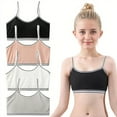 thumbnail image 1 of Girls' Training Bras Molded Microfiber Thin Cotton Breathable No Wire Soft TrainerBras Teens 10-16 Years, 1 of 5