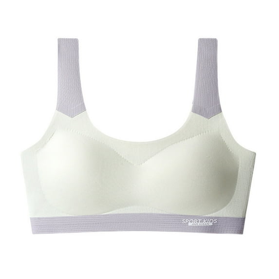 Girls Training and Sports Bras for Teen Youth Comfortable Soft Solid Color Support Bras