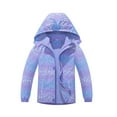 thumbnail image 1 of Girls Transitional Jacket With Detachable Hood Printed Jacket Lined With Rain Jacket Classic Dailywear 4-5 Years, 1 of 9