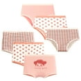 thumbnail image 1 of Girls' Triangle and Boxer Briefs, 6 Pairs of Pink Cotton Briefs for Girls Aged 2-12 Years Old, 1 of 7
