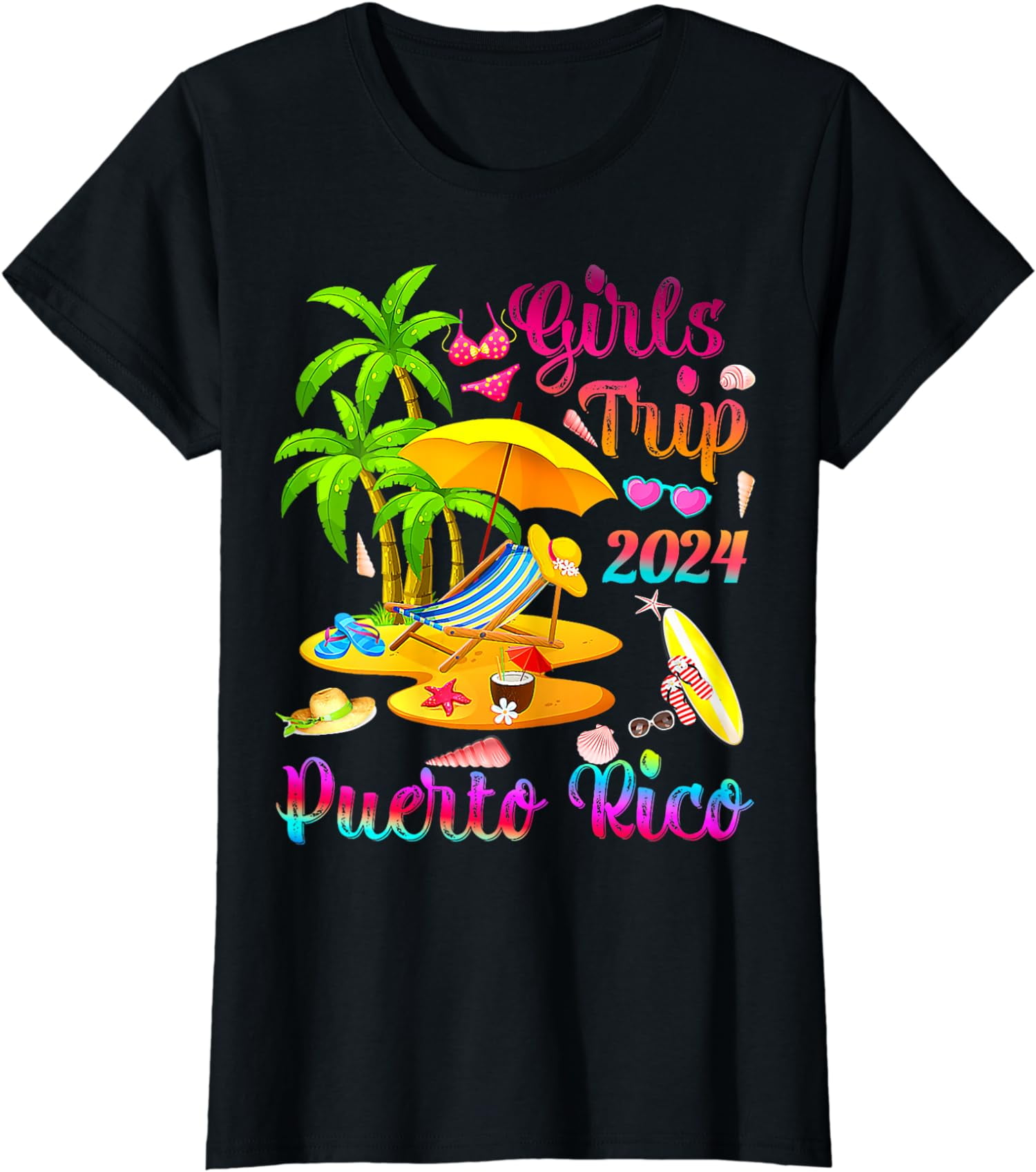 Girls Trip 2024 Beach Vacation Puerto Rico Beach TShirt