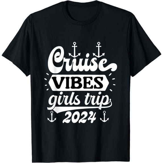 Girls Trip 2024 Funny Girls Cruise Trip 2024 T-Shirt