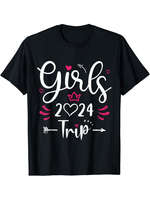 Girls Trip 2024 Shirt Weekend Hello Summer 2024 Vacation T-Shirt