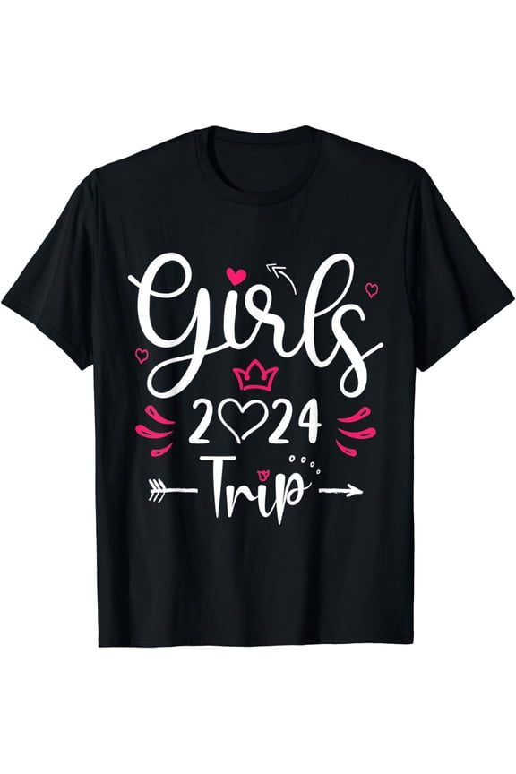 Girls Trip 2024 Shirt Weekend Hello Summer 2024 Vacation T-Shirt