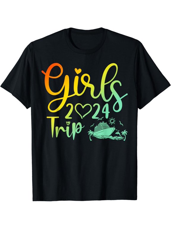 Girls Trip 2024 Shirt Weekend Hello Summer 2024 Vacation T-Shirt