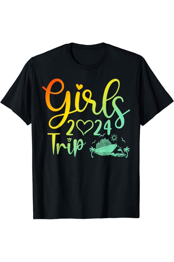 Girls Trip 2024 Shirt Weekend Hello Summer 2024 Vacation T-Shirt