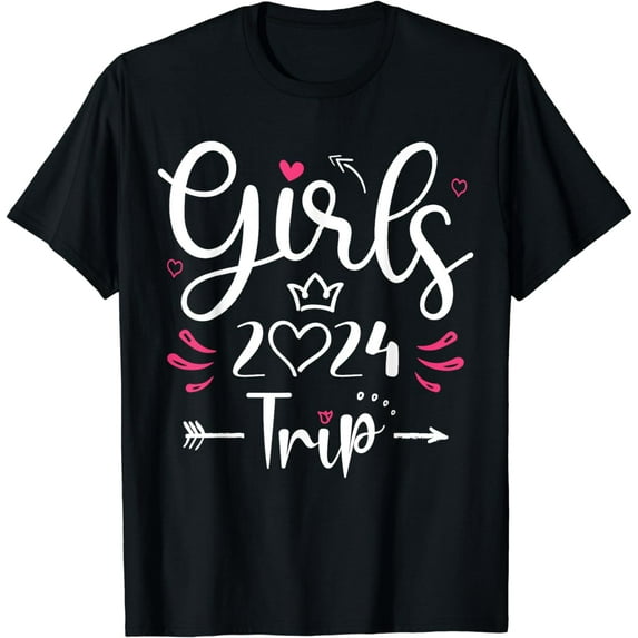 Girls Trip 2024 Shirt Weekend Summer 2024 Vacation T-Shirt