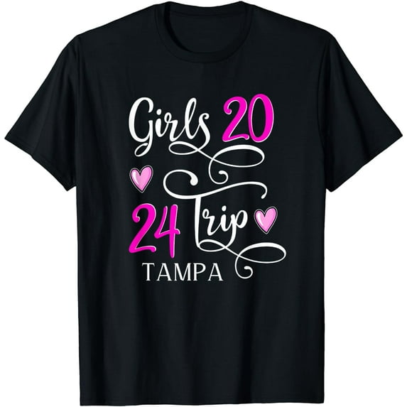 Girls Trip 2024 Tampa Florida Beach Vacation Group T-Shirt