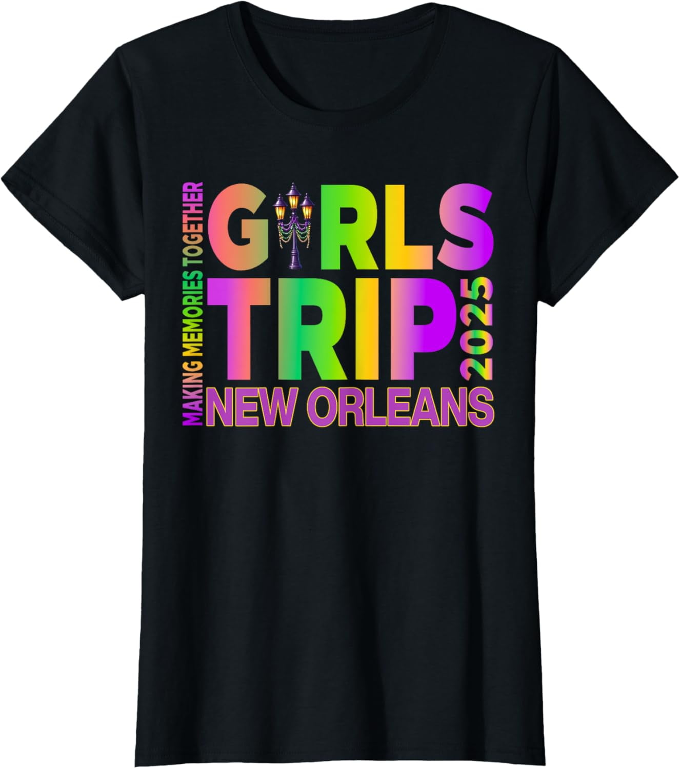 Girls Trip 2025 Mardi Gras Matching Family New Orleans TShirt