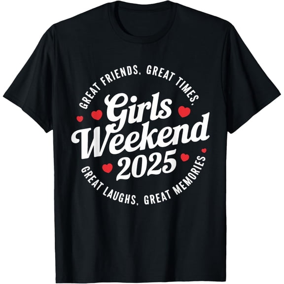 Girls Trip 2025 Womens Weekend Vacation Matching T-Shirt