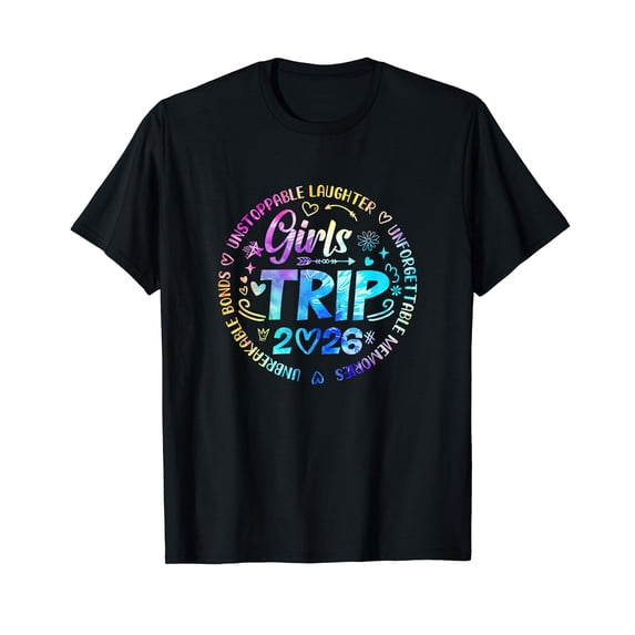 Girls Trip 2026 Friends Weekend Sisters Vacation Matching T-Shirt