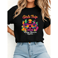 thumbnail image 1 of Girls Trip 2026 Tropical Cocktail Sunglasses Vacation T-Shirt, 1 of 6