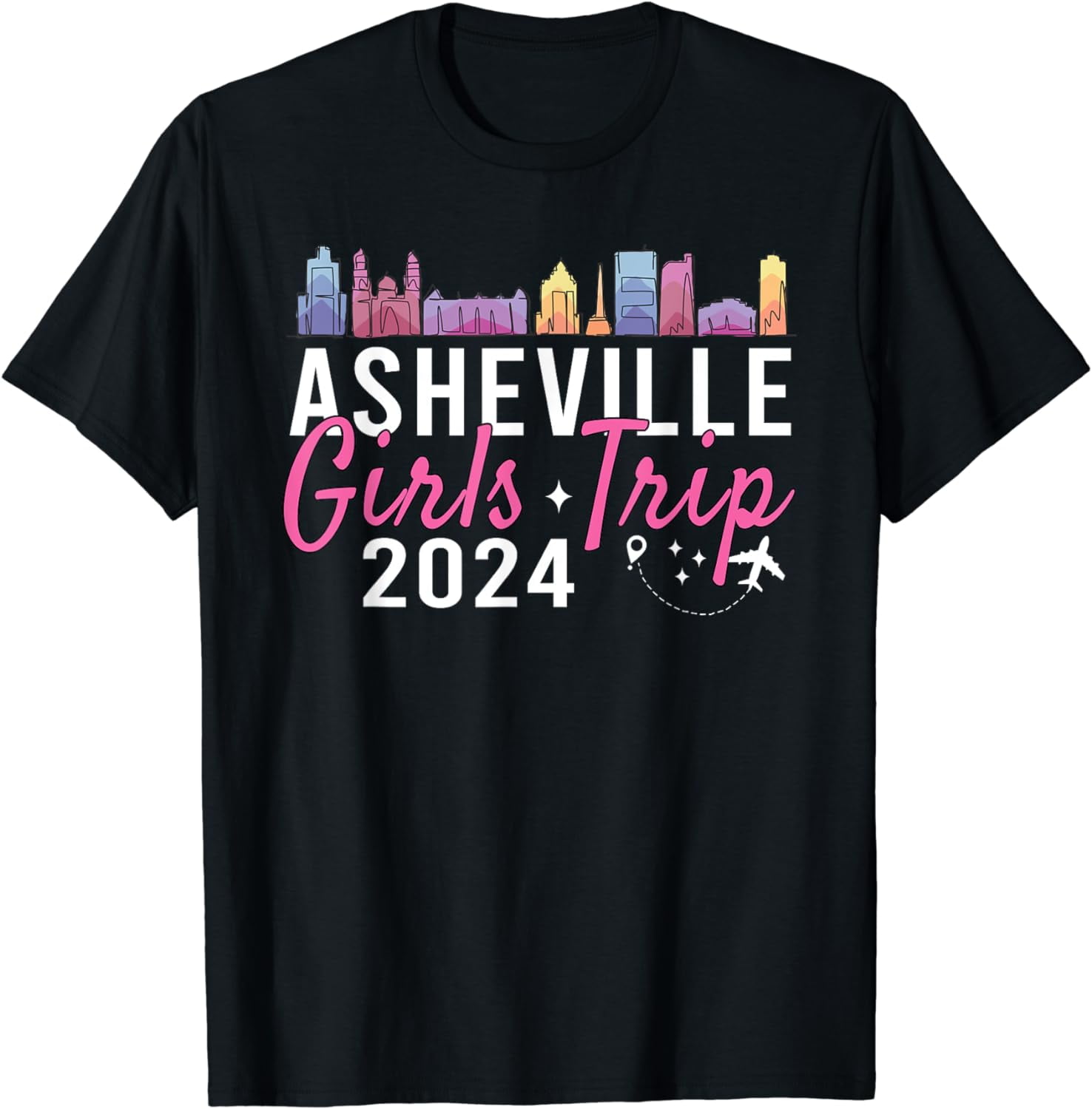 Girls Trip Asheville 2024 Spring Holidays Ladies Weekend Cotton TShirt
