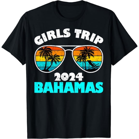 Girls Trip Bahamas 2024 Beach Womens Weekend Birthday Squad T-Shirt