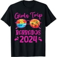 thumbnail image 1 of Girls Trip Barbados 2024 For Womens Bachelorette Vacation T-Shirt, 1 of 4
