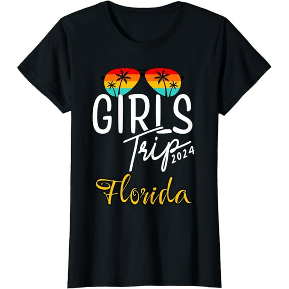 Girls Trip Florida 2024 Sunglasses Summer T-Shirt