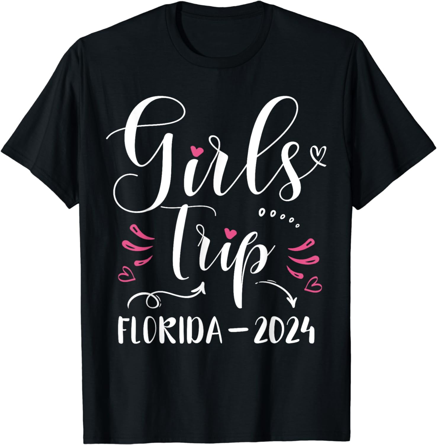 Girls Trip Florida 2024 Weekend Vacation Lovers Road Trip T-Shirt