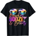 thumbnail image 1 of Girls Trip Funny Matching Shirt Beaches Booze & Besties T-Shirt, 1 of 4