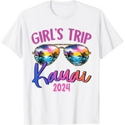 Girls Trip Kauai Hawaii 2024 Sunglasses Summer Girlfriend T-Shirt