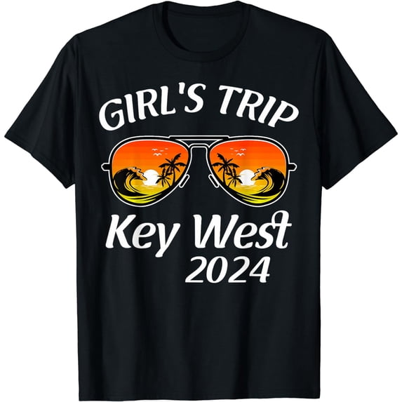 Girls Trip Key West 2024 Sunglasses Summer Vacation T-Shirt