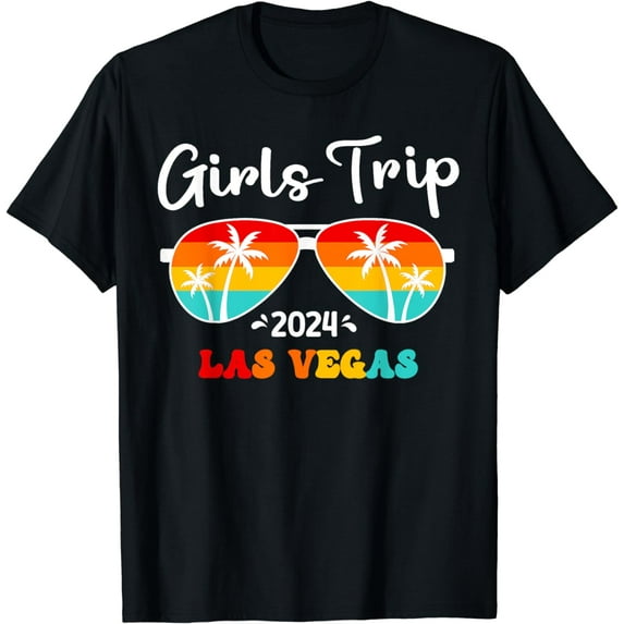 Girls Trip Las Vegas 2024 Girls Weekend Birthday Squad T-Shirt