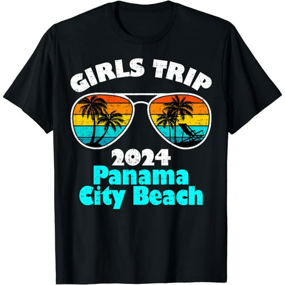 Girls Trip Panama City Beach 2024 Weekend Birthday Squad T-Shirt