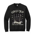 thumbnail image 1 of Girls Trip Salem Sweatshirt, Retro Salem Massachusetts Halloween Witch Graphic Pullover, 1 of 3