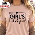 thumbnail image 1 of Girls Trip Shirt Besties Vacation Outfit, 1 of 2
