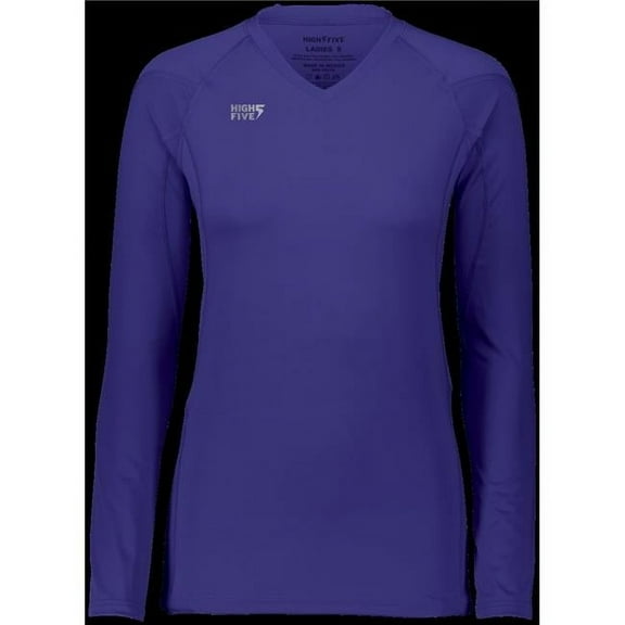 Girls Truhit Long Sleeve Jersey, Purple - Small