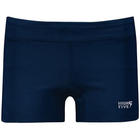 Girls Truhit Volleyball Shorts, Navy - Medium