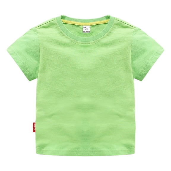 Girls Tshirt Girl Short Sleeve Shirt Round Neck Girls Summer Clothes 5-6 Years Girls Clothes