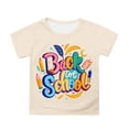thumbnail image 1 of Girls Tshirts Casual Short Sleeve Cartoon Print Crewneck Breathable School Daily Wear Ages 3 13 Clothes, 1 of 4
