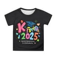 thumbnail image 1 of Girls Tshirts Casual Short Sleeve With Cartoon Print Crewneck Graduation Photo Breathable Loose Fit Clothes, 1 of 4