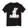 thumbnail image 1 of Girls Tshirts Easter Boys Eggs Bunny Kids Tops Tees Blouses, 1 of 3