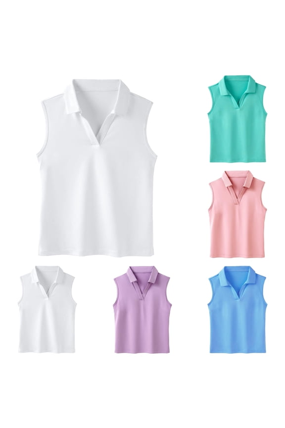 Girls Tshirts Kids Athletic Solid Color Performance Tee Breathable Play Top Girls Tops White 7-8 Years